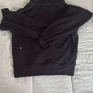lululemon athletica Black Crew Neck Sweater
